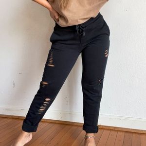 Alo distressed sweatpants size small